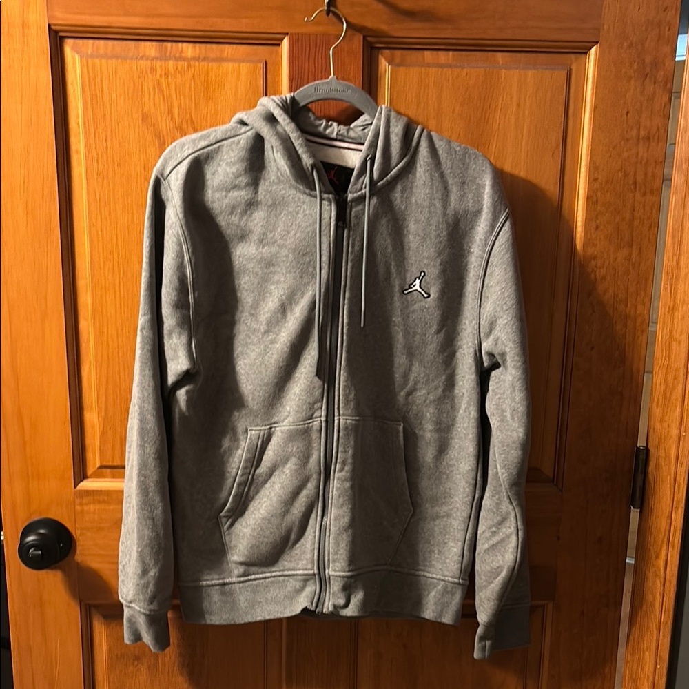 Gray Zip-Up Hoodie